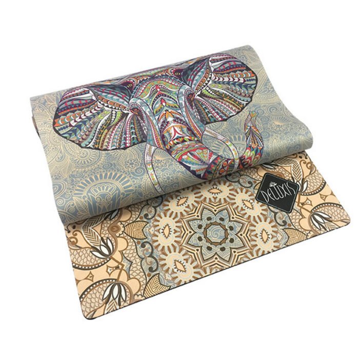 Industry Yoga Mat Rubber Anti-slip Suede Printing Yoga Mat - Image 4