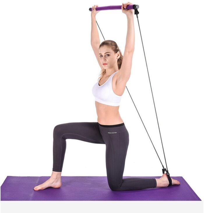 Yoga Crossfit Resistance Bands Exerciser Pull Rope Portable Gym Workout Pilates Bar Trainer Elastic Bands - Image 1