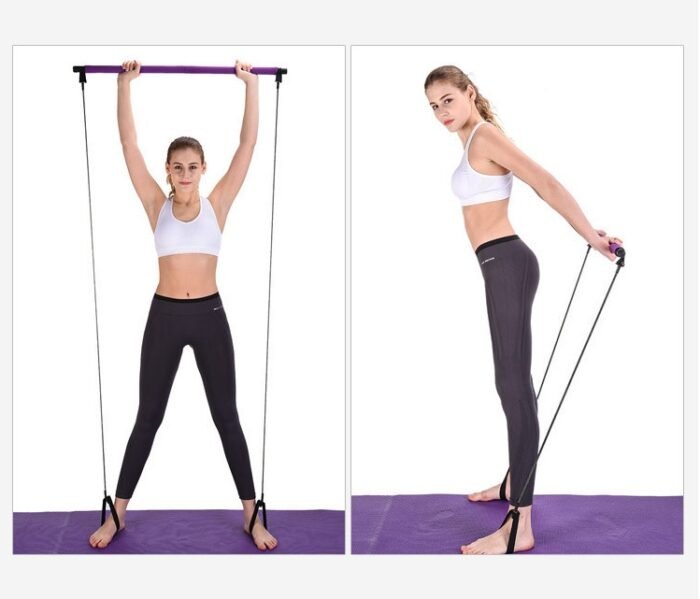 Yoga Crossfit Resistance Bands Exerciser Pull Rope Portable Gym Workout Pilates Bar Trainer Elastic Bands - Image 7