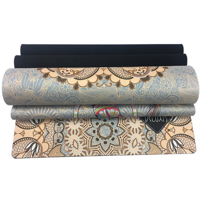 Industry Yoga Mat Rubber Anti-slip Suede Printing Yoga Mat - Image 6