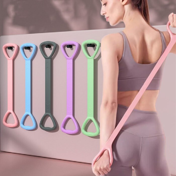 8 Words Chest Expander Yoga Fitness Resistance Band Resistance - Image 1
