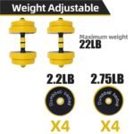 Adjustable Dumbbell Barbell Weight Pair, Free Weight, Multifunction, Home - Image 4