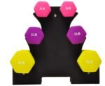 Only Supports Self Pickup  Colored Neoprene Dumbbell Set With Rack, Multiple Weight Options - Image 9