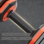 Adjustable Dumbbell Set, 10 In 1 Free Dumbbell For Men And Women, Black Dumbbell For Home Gym, Full Body Workout Fitness, Fast Adjust By Turning Handle 10 Gears55 LB - Image 7